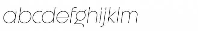 Unigeo 64 Extralight Italic