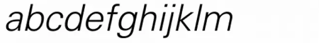 Univers Cyrillic 45 Light Oblique