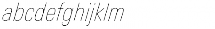 Univers Next Pro 121 Condensed UltraLight Italic