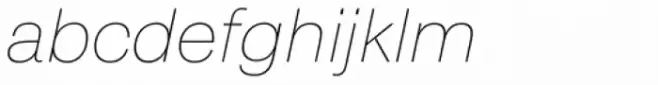 Urania Thin Italic