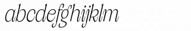 Valverde Condensed Extra Light Italic
