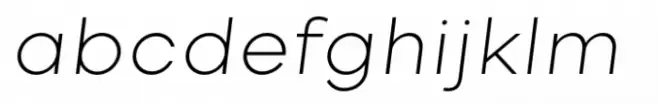 Vilonti Extra Light Italic