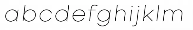 Vilonti Thin Italic