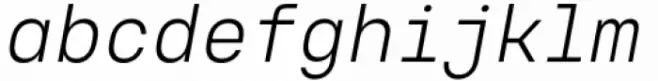 Voyager Mono Light Italic