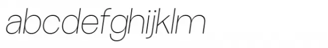 Westerland Grotesk Thin Italic