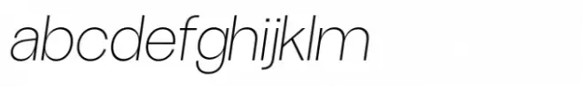 Westerland Grotesk UltraLight Italic