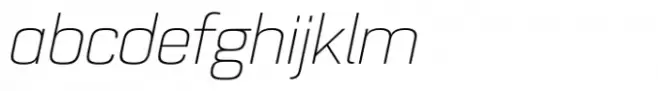 Zetta Sans Std Thin Italic
