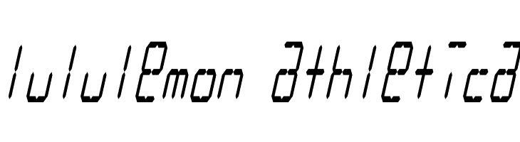 LCD Display: 14 Segment (Italic Condensed)  Descarca Fonturi Gratis