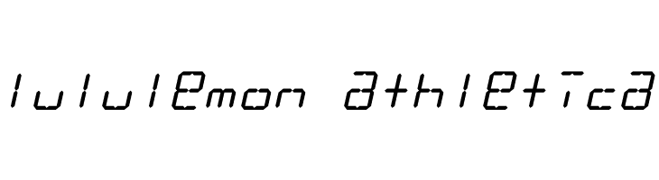 LCD Display: 14 Segment (Italic)  Descarca Fonturi Gratis