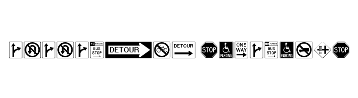RoadSign Medium  Descarca Fonturi Gratis