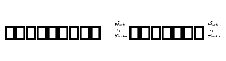 Hearts by Darrian  Descarca Fonturi Gratis