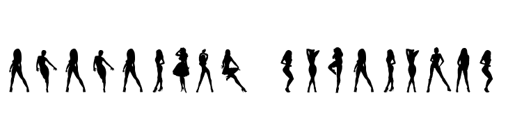 Darrians Sexy Silhouettes 3  Descarca Fonturi Gratis