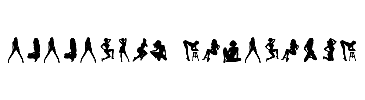 Darrians Sexy Silhouettes 4  Descarca Fonturi Gratis