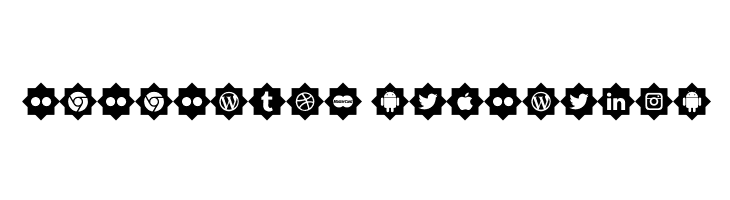 icons social media  Descarca Fonturi Gratis