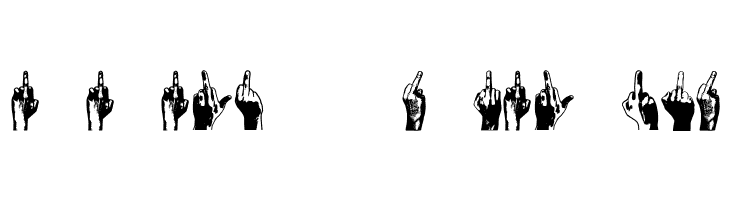 Middle Finger Regular  Descarca Fonturi Gratis