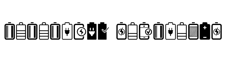 Battery Icons  Descarca Fonturi Gratis
