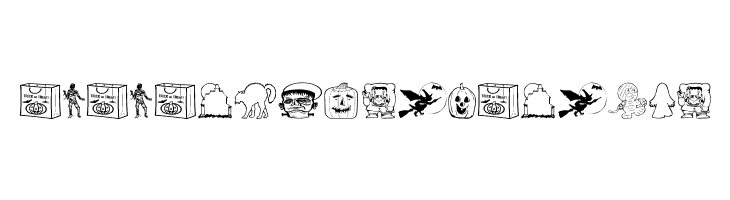 AEZ halloween dingbats  Descarca Fonturi Gratis