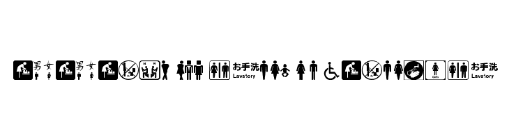 restroom signs tfb  Descarca Fonturi Gratis