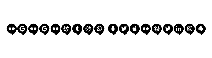 Icons Social Media 14  Descarca Fonturi Gratis