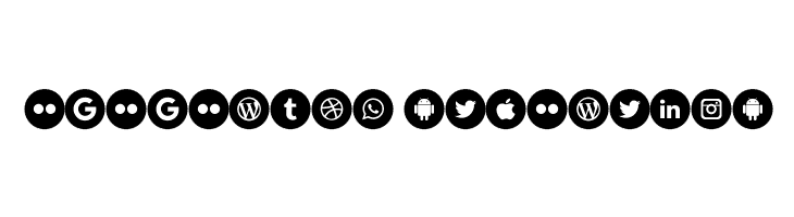 Icons Social Media 8  Descarca Fonturi Gratis