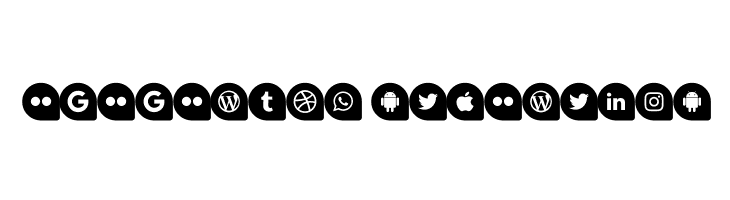 Icons Social Media 13  Descarca Fonturi Gratis