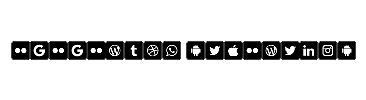 Icons Social Media 7  Descarca Fonturi Gratis
