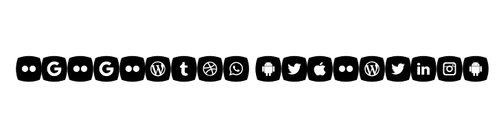 Icons Social Media 5  Descarca Fonturi Gratis