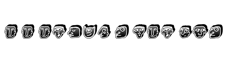 Negative Heads Regular  Descarca Fonturi Gratis