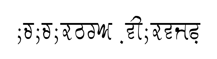 GurmukhiLys 030 Condensed  Descarca Fonturi Gratis