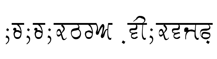 GurmukhiLys 030 Thin  Descarca Fonturi Gratis