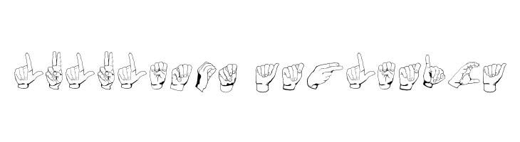 ASL Hands By Frank  Descarca Fonturi Gratis