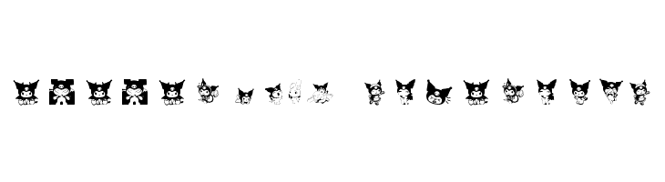 Kuromi dingbats  Descarca Fonturi Gratis