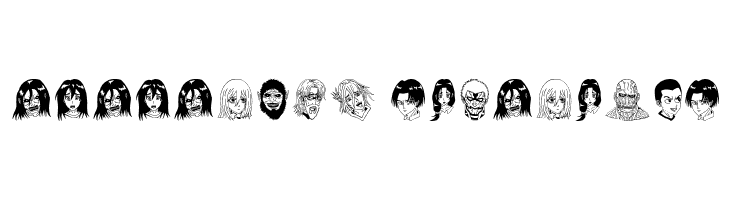 Anime Attack On Titan Image Bold  Descarca Fonturi Gratis