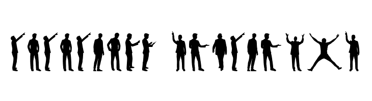 Man Silhouettes  Descarca Fonturi Gratis