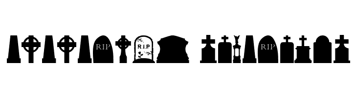 Cemetery Icons  Descarca Fonturi Gratis