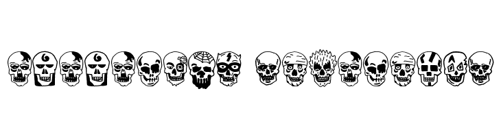 Skulls Party Icons  Descarca Fonturi Gratis
