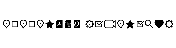 Aquawax Pro Pictograms Regular  Descarca Fonturi Gratis