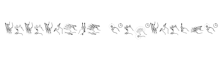Gesture-Glyphs  Descarca Fonturi Gratis