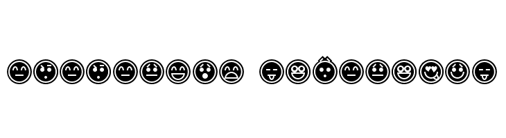 Emoticons Outline  Descarca Fonturi Gratis