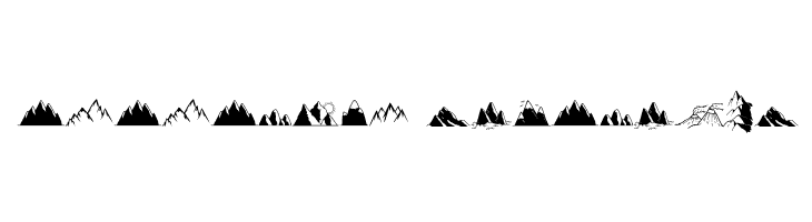 Mountains Set  Descarca Fonturi Gratis