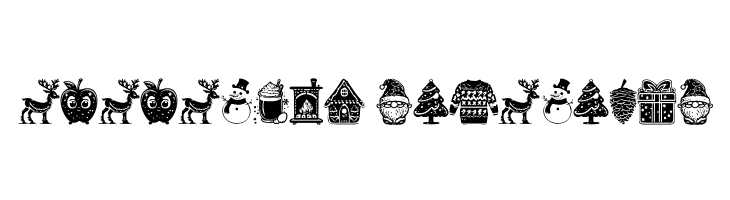 American Christmas Symbols Regular  Descarca Fonturi Gratis