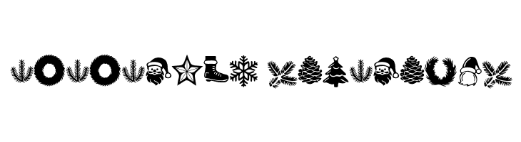 Wonderful Christmas Symbols Regular  Descarca Fonturi Gratis