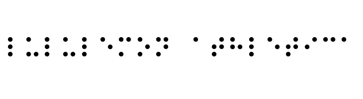 Braille CC0  Descarca Fonturi Gratis