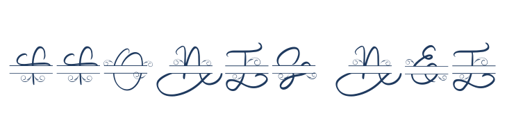 Decorative Monogram font — Lorem ipsum body text preview