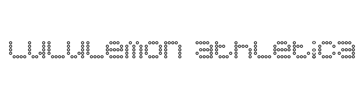 5x5 Dots Outline  Descarca Fonturi Gratis