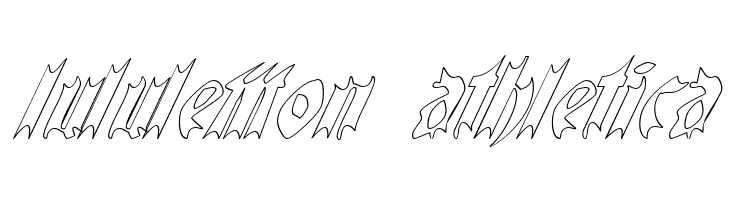 QuaelGothicHollowItalics  Descarca Fonturi Gratis