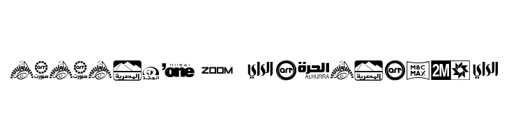 Arab TV logos  Descarca Fonturi Gratis