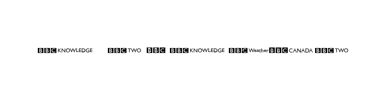 BBC Striped Channel Logos  Descarca Fonturi Gratis