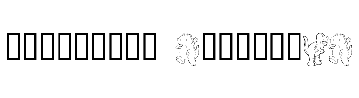 KR Nicky's Dinos  Descarca Fonturi Gratis