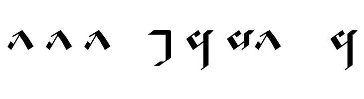 Tengwar Noldor A  Descarca Fonturi Gratis